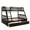 thumbnail image 2 of Harper & Bright Designs Solid Wood Twin Over Full Bunk Bed with Two Storage Drawer, Removable Ladder and Safety Guardrail for Kids, Teens, Adults, Convertible to 2 Separated beds, 2 of 8