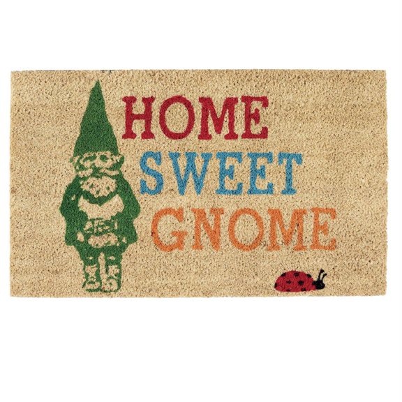 Contemporary Home Living 30" Home Sweet Gnome Rectangular Decorative Doormat