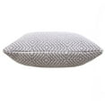 thumbnail image 5 of LR Home Ox Bay Hand-Woven Gray/White Diamond All-Natural Cotton Pillow Cover, 5 of 9