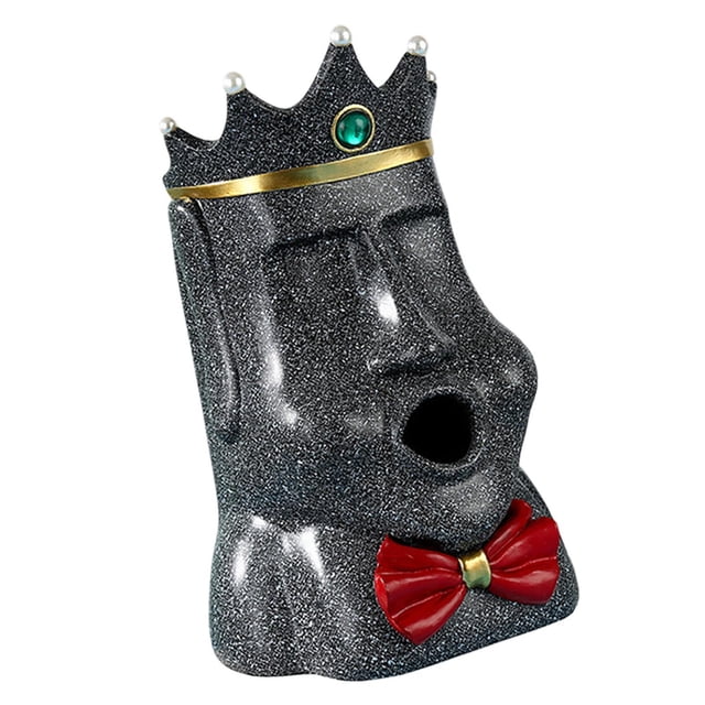 Caja de Pañuelos Macarena Organizador de Servilletas Figura en Forma de Corona Negro