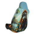 thumbnail image 3 of Picia Forest Meditating Gorilla Print Waterproof Sweating Car Seat Cover for Post Gym Workout, Running, Beach and Hiking, Universal Fit Anti-Slip Bucket Seat Protector, 3 of 5