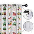 thumbnail image 4 of Blackout Kids Curtains,Cartoon Tractors Carrots Gray Pattern Childrens Insulated Curtains Set Of 2,Bedroom Essentials,Toddler Room Decor 52"x84", 4 of 5