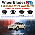 thumbnail image 2 of 2007 Ford Edge Beam Wiper Blades Wipers w/2yr Warranty (Set of 2), 2 of 5