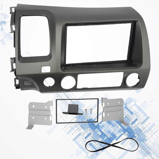 WRITWAA Car Stereo Mounting Kits 1 Set Plastic Grey for Vehicle Audio Installation