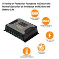thumbnail image 2 of Amdohai 30A Solar Power Controller PWM Battery Charging Controller 12V-48V Lithium Battery Solar Charge Controller with, 2 of 8