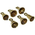 thumbnail image 6 of SciencePurchase 6 Assorted Mini Brass Bells with Loops for Hanging, Functional Decoration for Crafting, Door Chime, Wedding Chimes, Gold Color, 6 of 6