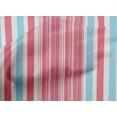 thumbnail image 5 of oneOone Cotton Cambric Pink Fabric Stripes Craft Projects Decor Fabric Printed By The Yard 56 Inch Wide-R7, 5 of 6