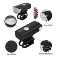 thumbnail image 3 of Juego de Luces Recargables para Bicicleta: 3 Modos de Luz Delantera y Trasera, Fácil de Instalar, Resistente Al Agua, Luces de Seguridad para Ciclismo., 3 of 5