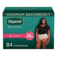 thumbnail image 2 of Depend® Sous-vêtements pour Femmes à Absorption Maximale, Grand, 84 Unités, 2 of 2