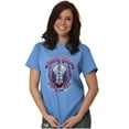 thumbnail image 3 of Built with American Pride Heart Wings Women's Graphic T Shirt Tees Brisco Brands S, 3 of 6