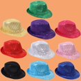 thumbnail image 2 of Gorra de espectáculo de magia para niños adultos, gorra de moda universal con lentejuelas plateadas, gorra de jazz, sombrero de magia de escenario, 2 of 6