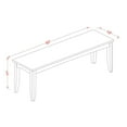 thumbnail image 2 of East West Furniture Parfait 17" Wood Dining Bench in Black/Cherry, 2 of 3