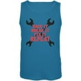 thumbnail image 1 of Auto Racing Race It Break It Fix It Repeat Turquoise Adult Tank Top, 1 of 1