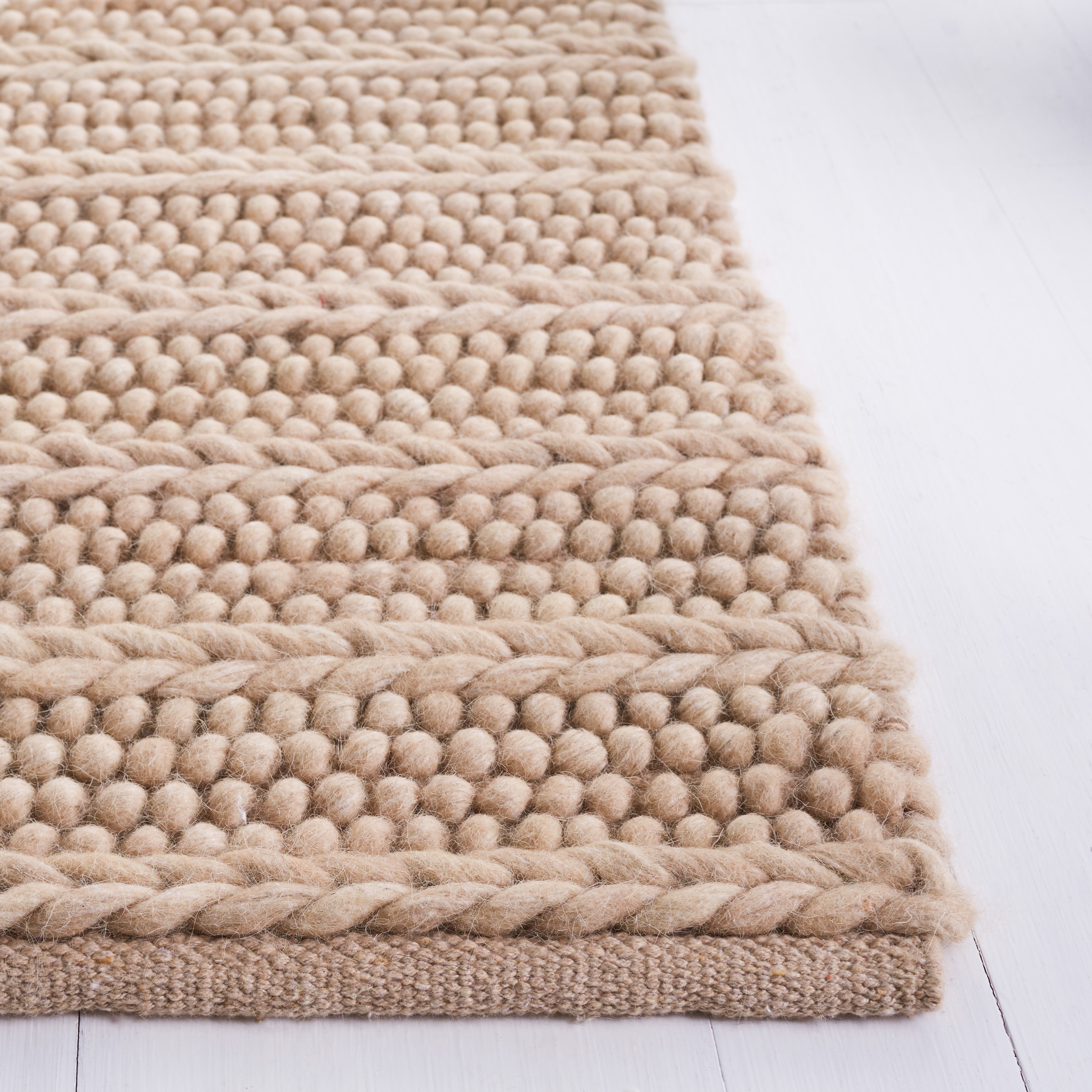 SAFAVIEH Natura Damion Striped Area Rug, Beige, 10' x 14'