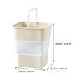 thumbnail image 2 of YSNOOWE Cubo Plegable Beige Para Basura En Auto Fácil De Guardar Y Usar En Diferentes Espacios, 2 of 8