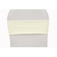 thumbnail image 1 of 50 Pieces, Spandex Chair Band Approx. 5 inch width x 12 inch length (unstretched) - Ivory, 1 of 1