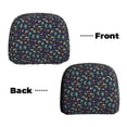 thumbnail image 4 of Goofa Shells and Seaweed Pattern 2 PCS Car Headrest Cover, Headrest Protector,Universal Interior Car Accessories, 4 of 6