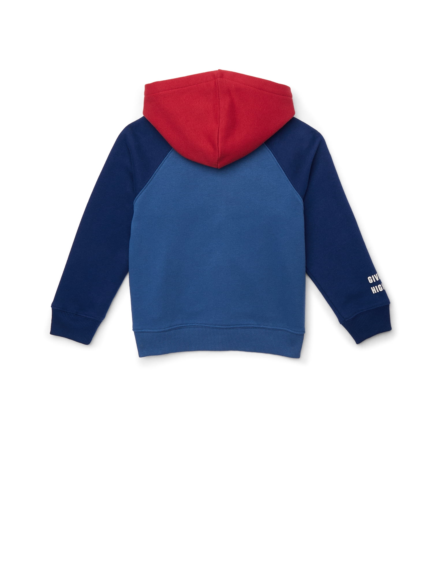 Wonder Nation Little Boy Long Sleeve Zip Up Hoodie, Sizes 4-10