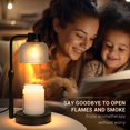 thumbnail image 6 of Nurforta Candle Warmer Lamp with Timer: Adjustable Height Dimmable Candle Warmer 24-Hour Cycle Timer - Mother's Day Gifts for Mom Home Decor House Warming Gifts New Home, 6 of 10