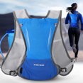 thumbnail image 3 of AONIJIE Mochila unisex con vejiga de agua para exteriores, bolsa de hombro para senderismo, ciclismo, camping (azul), 3 of 8