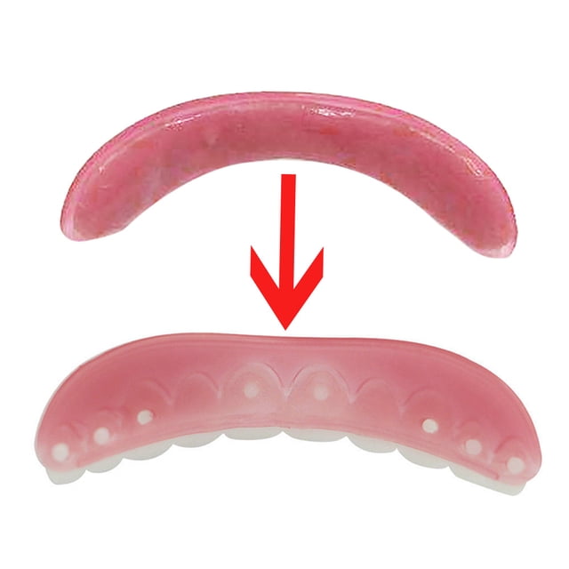 2pc Temporary Smile Comfort Fit Cosmetic Teeth Denture Glue For Denture Teeth
