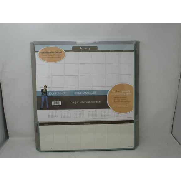 Day Runner Home Manager Behind the Board Calendar