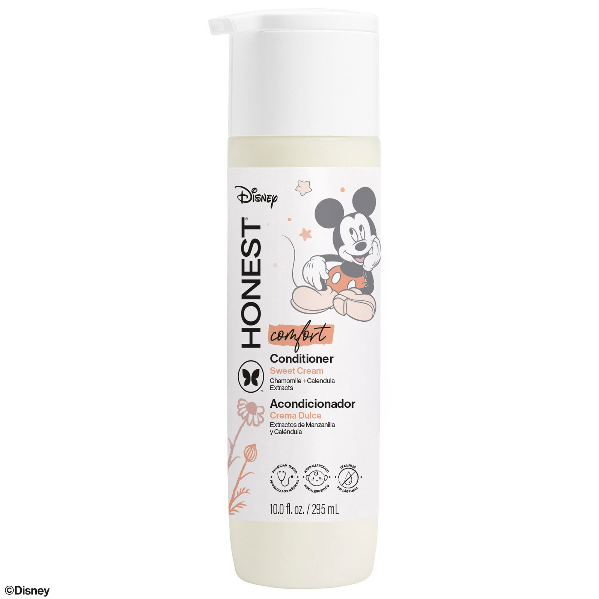 The Honest Company Silicone-Free Conditioner, Disney Mickey Mouse Comfort Sweet Cream, 10 fl oz