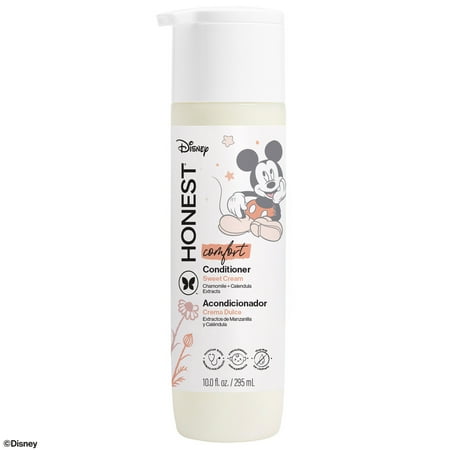 The Honest Company Silicone-Free Conditioner, Disney Mickey Mouse Comfort Sweet Cream, 10 fl oz