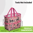 thumbnail image 3 of Garden Tool Bag,Shiba Inu Dog and Flower Floral Garden Tool Organizer,Garden Gifts,Waterproof Multi-Pocket Garden Tool Storage 11.8x5.5x11.4 Inch(Tools NOT Included), 3 of 6