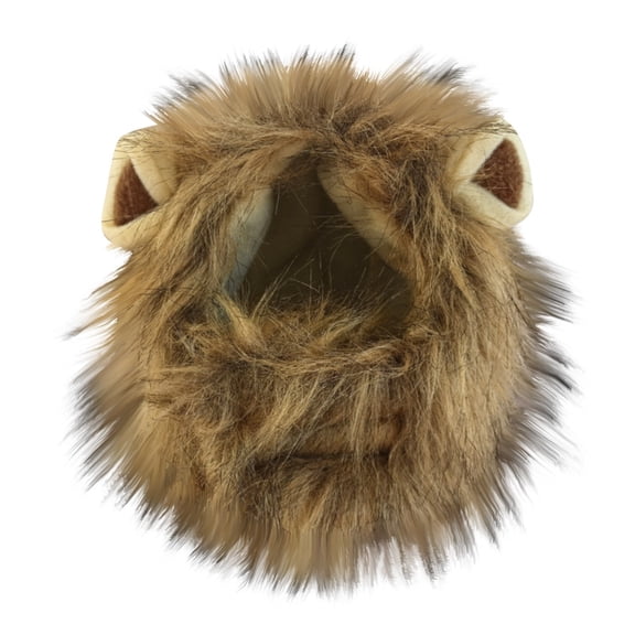 Pet Lion Mane Costume Hood for Cats and Small Dogs Funny Animal Headpiece Festival Dress Up Pet Hat Cover