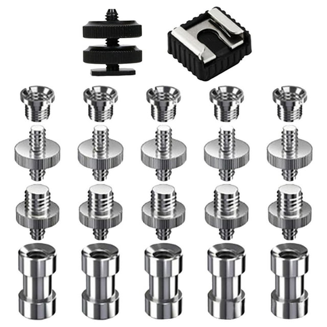 Kit de tornillos para cámara de 22 piezas Yotijar Adaptador de tornillo de trípode
