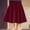 Wine, variant on FRSASU Athletic Skirts Women Classic Pull On Pleated Skorts Casual Stretchy Flared Skater Golf Tennis Mini Skirt Yellow