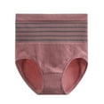 thumbnail image 2 of Fadeal Tummy Control Underwear for Women Women's High Waisted Belly Stripes Bump Color Lifting Buttocks Shaping Panties Shapewear Shorts C L, 2 of 3