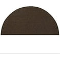 thumbnail image 2 of Furnish My Place Modern Indoor/Outdoor Commercial Solid Chocolate Rug, Modern Area Rug, Baby Nursery Mat, Pet-Friendly Carpet for Living Room, Playroom, Made in USA, 18" x 36" Half Round - Set of 10, 2 of 6