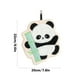 thumbnail image 3 of Toalla de manos Pandas | Vellón Engrosado Absorbente | Diseño de pandas de dibujos animados negros adorables | Material suave y respetuoso para la piel | Secado rápido | Colgable | 22x20cm, 3 of 6