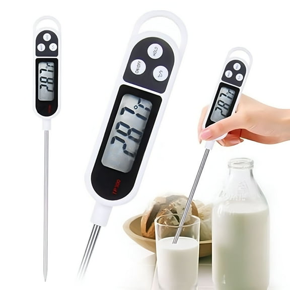 HIBIBUD Digital Water Thermometer for Liquid,Digital Instant Read Meat Thermometer Kitchen Cooking Food Candy Thermometer for Oil Deep Fry BBQ Grill Smoker Thermometer 1 pcs/2pcs/3pcs