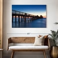 thumbnail image 3 of Elephant Stock Naples Beach Pier Wall Art - Horizontal Canvas Wall Art - Living Room Wall Decor - Nautical Canvas - Blue And Brown Decor - 48" x 32", 3 of 8
