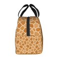 thumbnail image 4 of Giraffe Print Lunch Bag Thick Aluminum Foil Tote Cooler for Women Office Picnic Travel Gift, 4 of 7