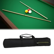 funtasica 8 Holes Billiards Pool Snooker Cue Storage Pouch Water Resistant 1/2 Snooker Pool Cue Bag Billiard Stick Storage Bag Black