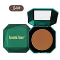 thumbnail image 4 of Dark Double-layer Powder With Mirror Powder Puff Matte Cosmetics Waterproof Natural Makeup 10g, 4 of 7