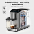 thumbnail image 5 of SIMZLIFE 2-Cup Automatic Espresso Machine, 15 Grind Settings, 20 Bar Pressure, Milk Frother, Silver, 5 of 9