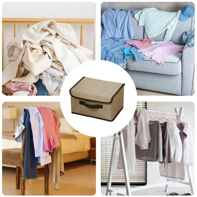 Cloth Storage With Lid Folding Cloth Convenient Clothing Storage Lid Storage Wardrobe Clothing Storage Practical Cloth With Lid Storage Containers for Clothes Closet Storage with Storage Containers
