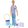 thumbnail image 1 of Muñeca Barbie It Takes Two Ken para acampar con camisa a cuadros jeans y zapatillas blancas Barbie, 1 of 6