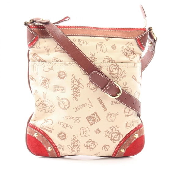 Pre-Owned Loewe 160th Anniversary Model Shoulder Bag/Handbag, Canvas, Suede, Leather, Women's,...