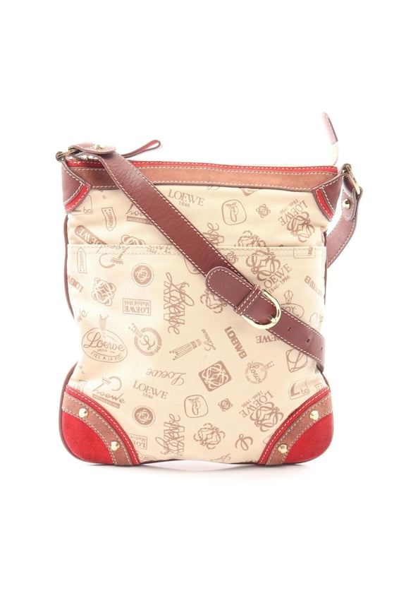 Pre-Owned Loewe 160th Anniversary Model Shoulder Bag/Handbag, Canvas, Suede, Leather, Women's,...