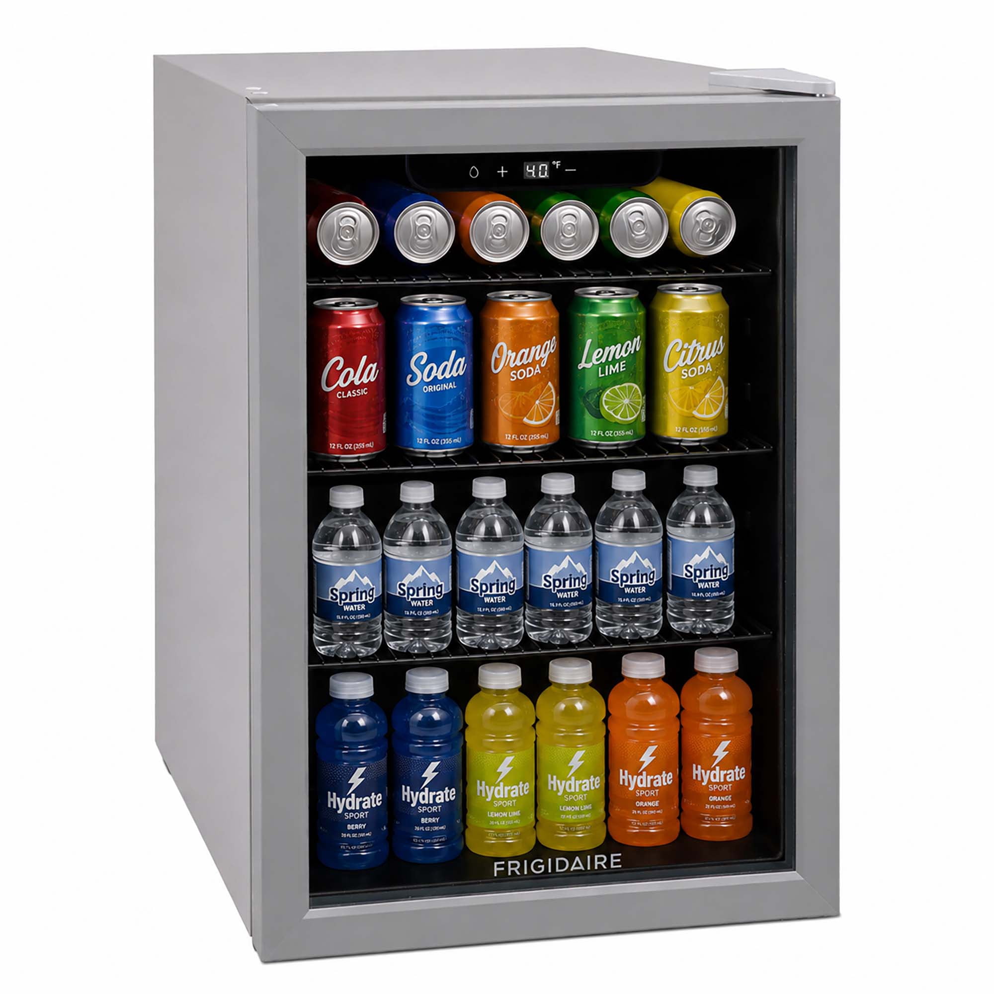 Frigidaire 88 Can or 25 Wine Bottle Beverage Center, 2.6 Cu. Ft. Refrigerator with Digital Control