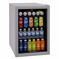 thumbnail image 1 of Frigidaire 88 Can/25 Bottle Beverage Refrigerator, 2.6 Cu. ft. Glass Door Mini Fridge, Grey, 1 of 5