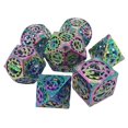 thumbnail image 5 of 7Pcs Hollow Metal DND Game Dice Steampunk Gear Wheel for RPG MTG Colorful, 5 of 5