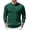 Dark Green, variant on Mens Polo Shirt Fashion Quarter Button Sweaters Slim Fit Long Sleeve Knitted Golf Shirts