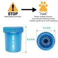 thumbnail image 3 of Limpiador de patas para mascotas LoboJack, vaso portátil de silicona 360º, azul, 3 of 7